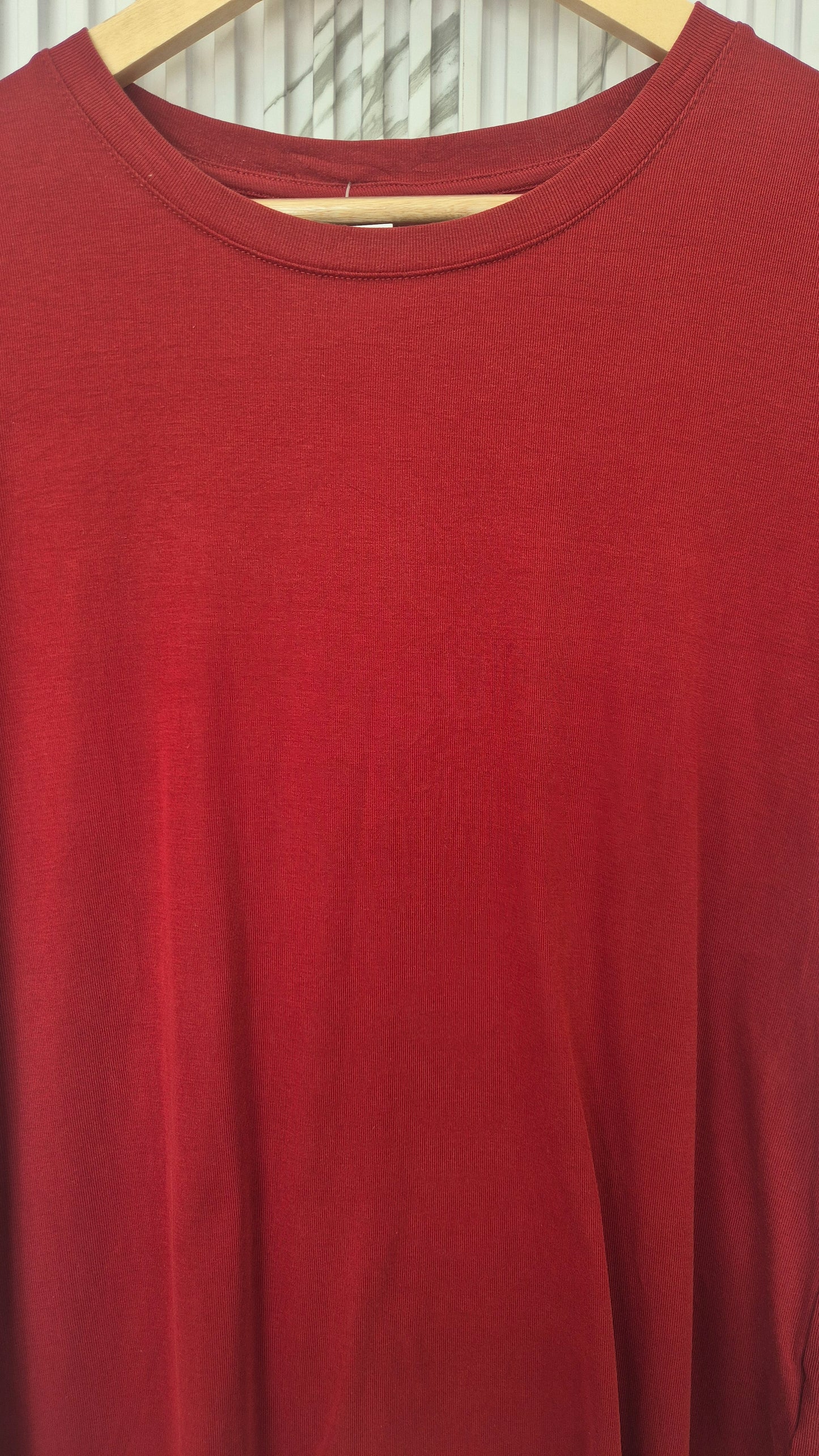 Maroon Essential Cotton T-Shirt