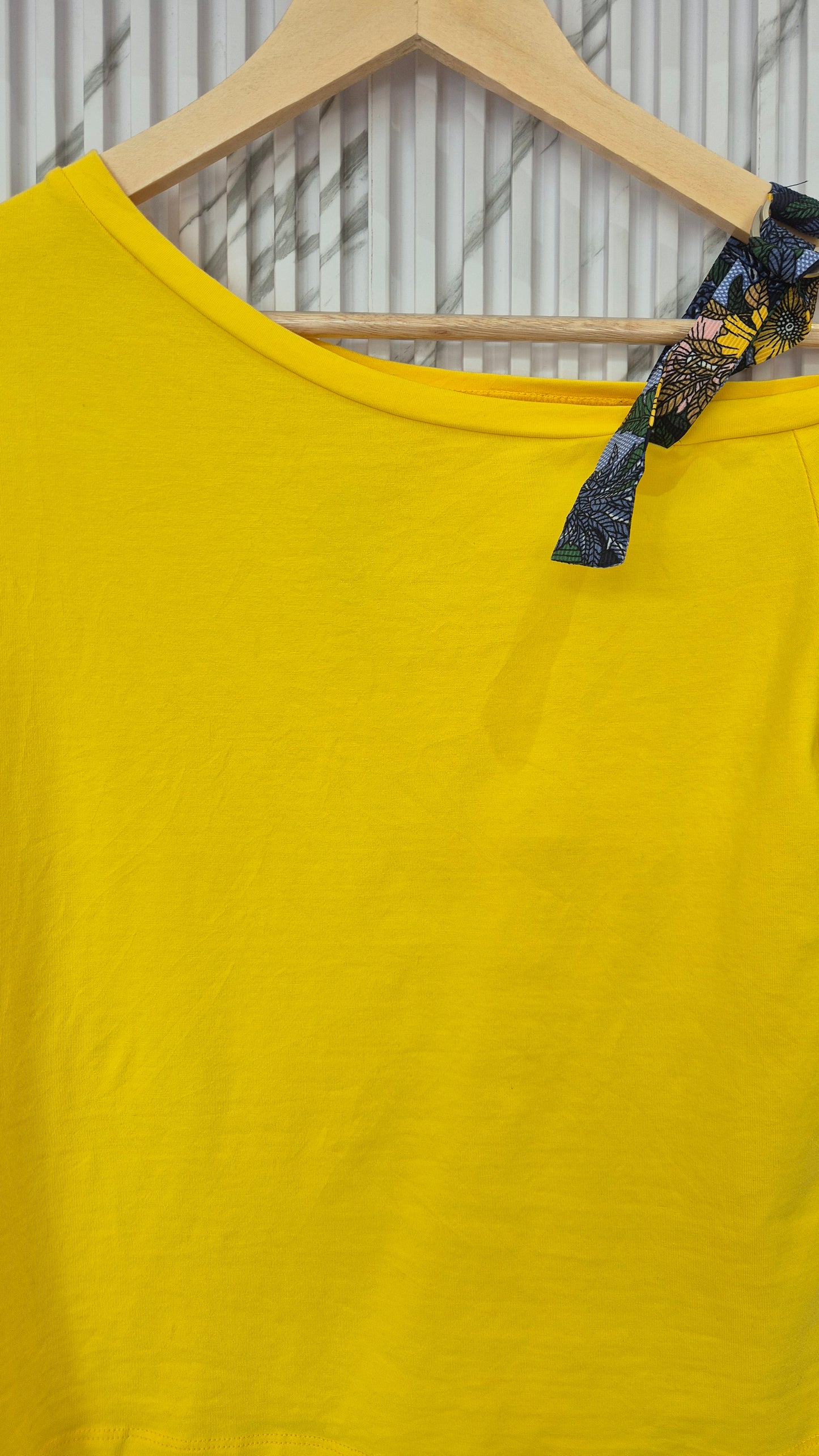 Bright Yellow Essential Cotton T-Shirt