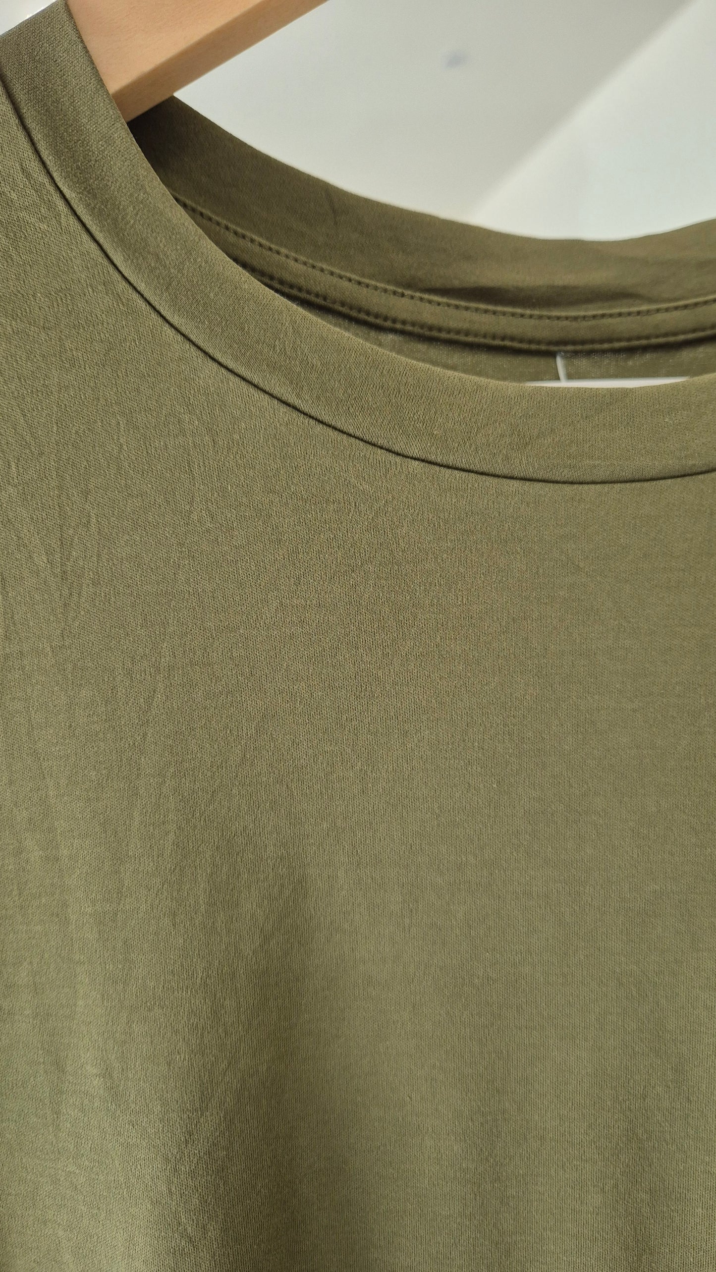Olive Green Minimal Logo T-Shirt