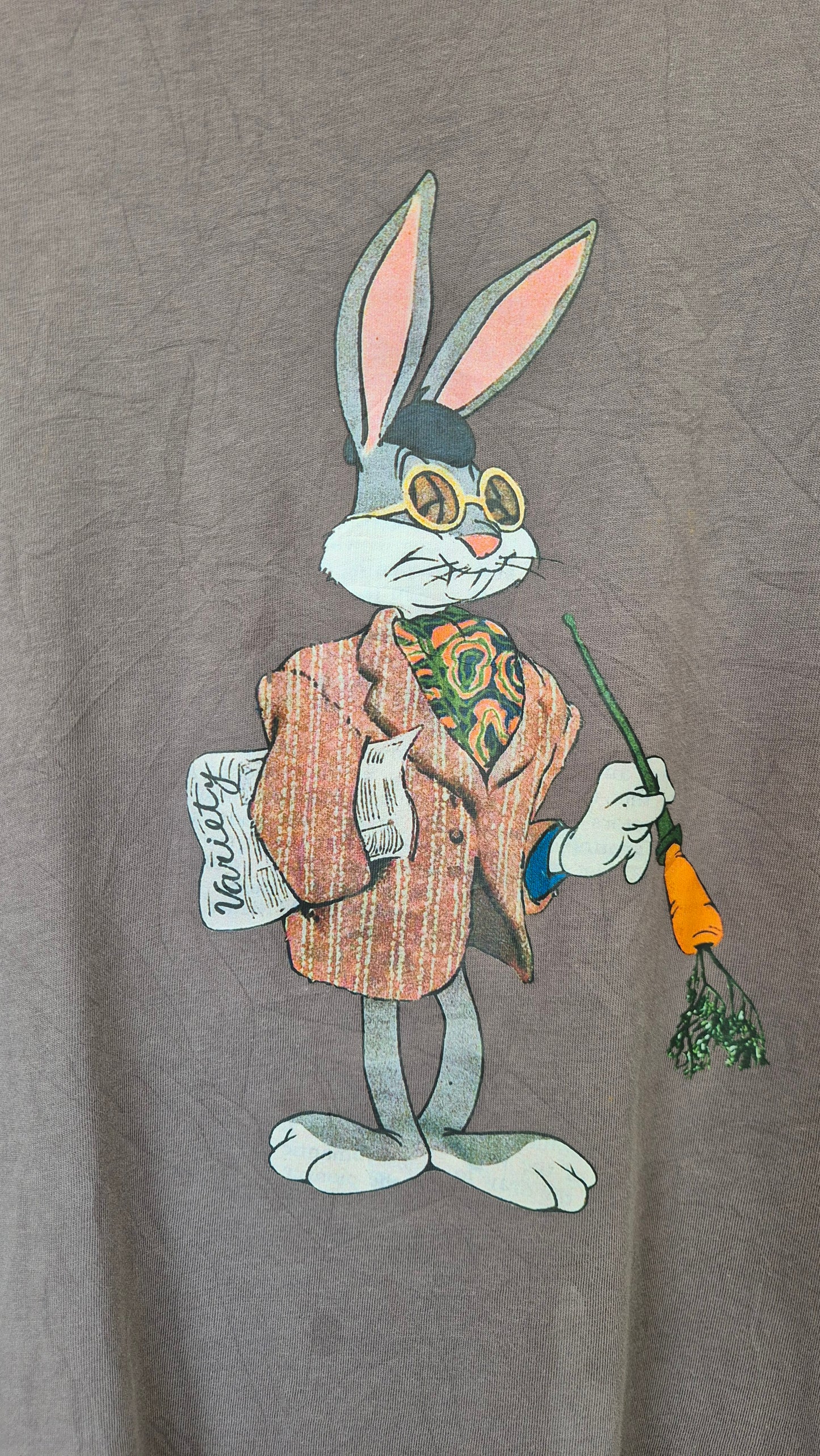 Women’s Oversized Graphic T-Shirt – Cute Bunny Print Casual Cotton Tee
