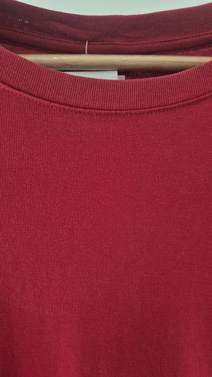 Maroon Essential Cotton T-Shirt
