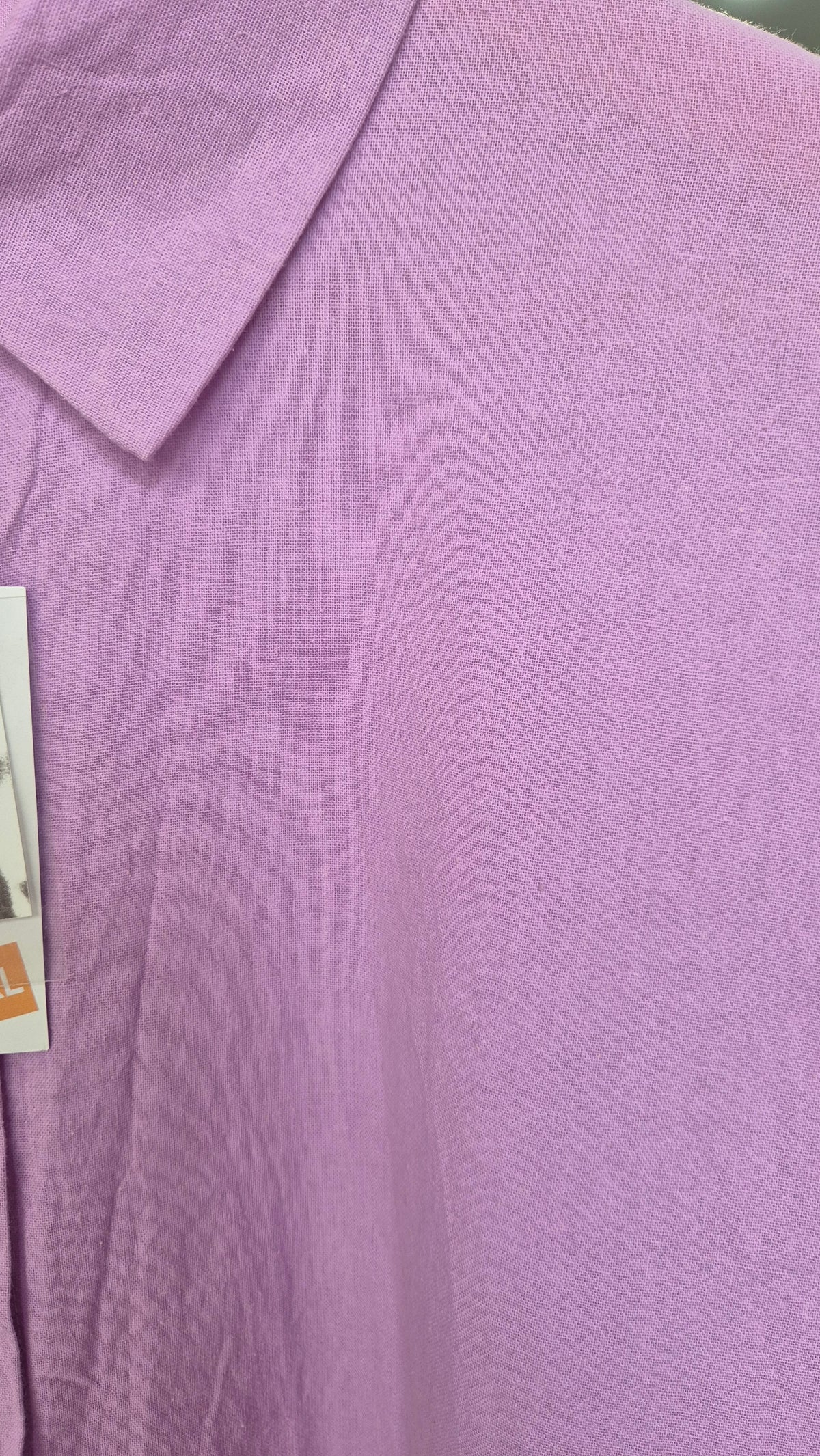 Women's Pastel Lavender Long Sleeve Button-Down Shirt