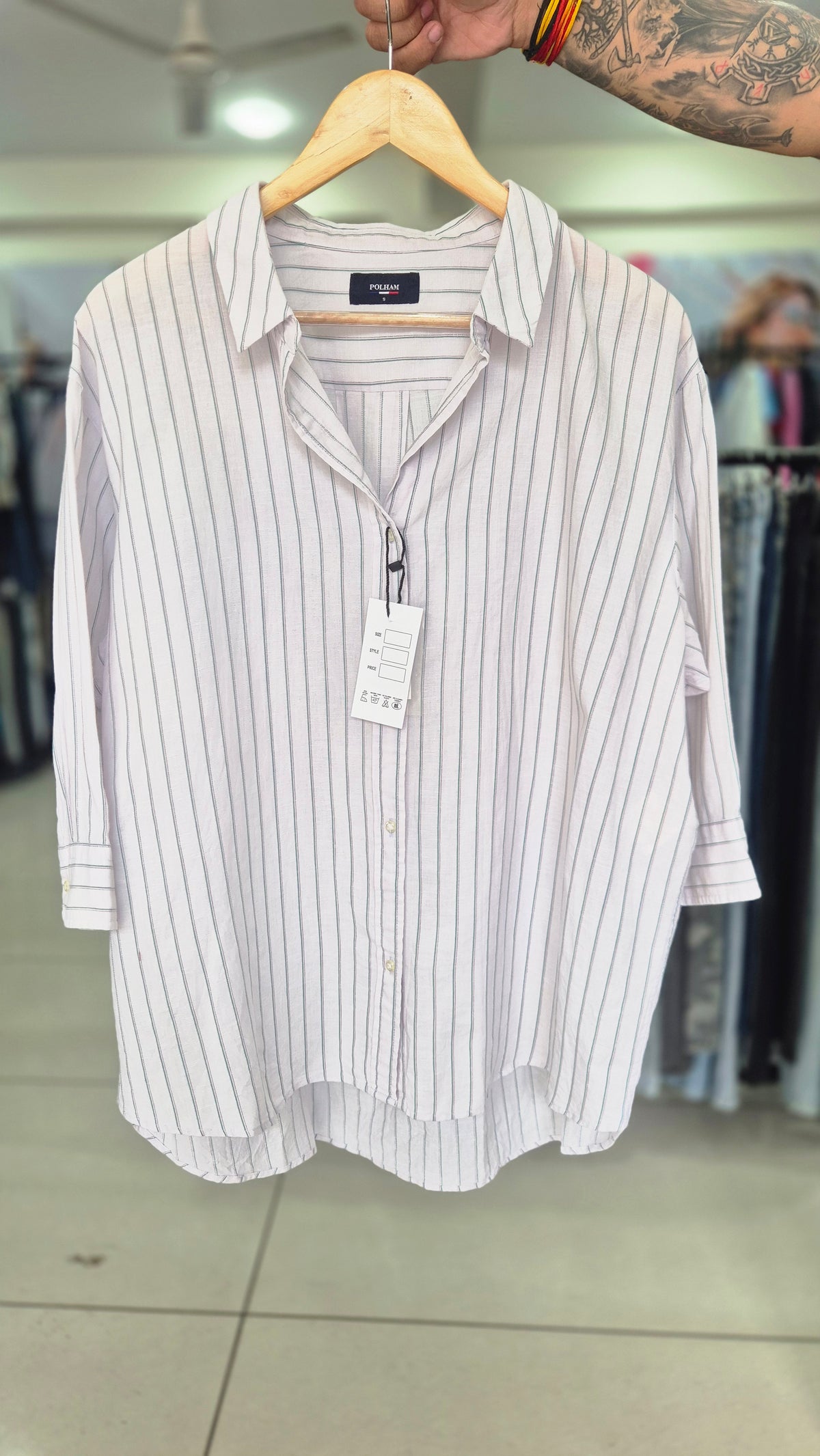 Women's Polham Striped Long Sleeve Button-Down Shirt