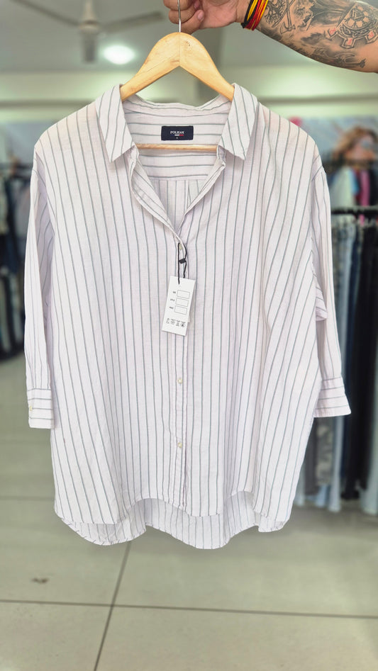 Women's Polham Striped Long Sleeve Button-Down Shirt