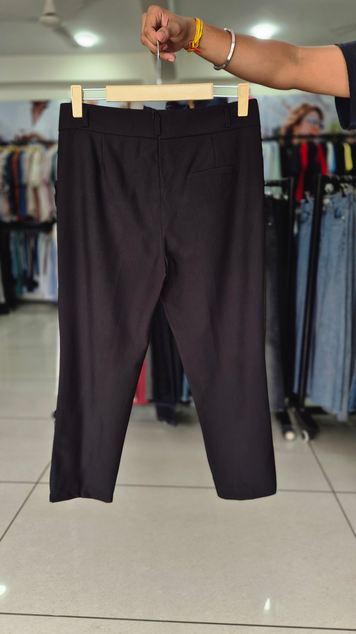 Women's Classic Black Tailored Ankle Pants