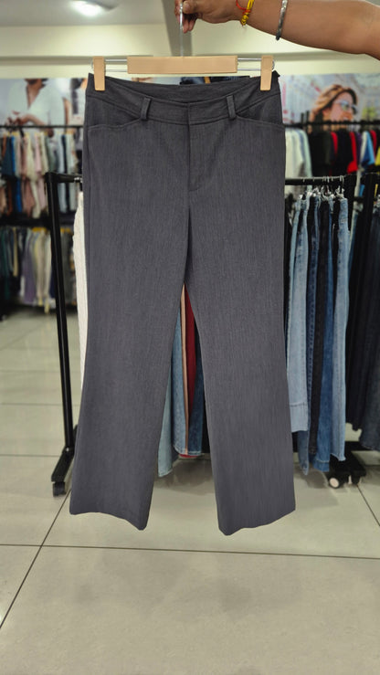 Women's Heathered Grey Minimalist Office Pants